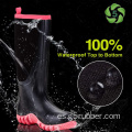 Botas de lluvia de jardín de 5 mm botas de acero vástago de acero botas